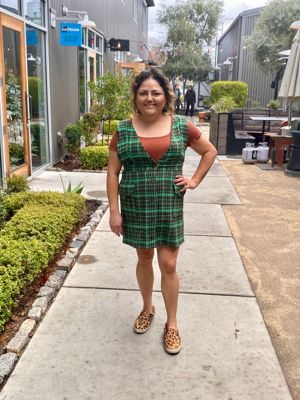 Evergreen Mini Dress